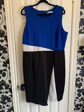 Ricki's Colorblock Sleeveless spring summer dress classic feminine plus size